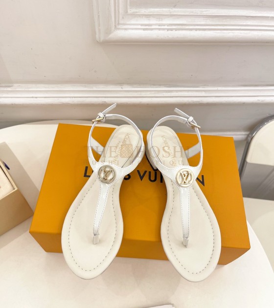 L0vis Vvtt0n LV Vibe Flat Sandals White Master Quality