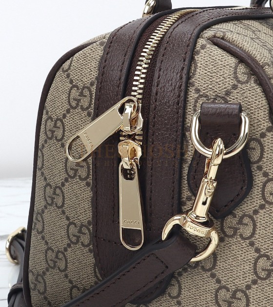 Gvc*1 Ophidia Medium Shoulder Bag Brown Leather 25*14*17cm Master Quality