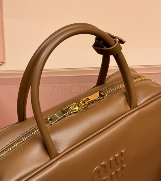 MIU MIU Beau Handbag Brown Size 34*10*23CM Master Quality