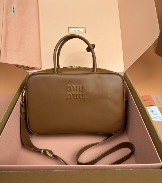 MIU MIU Beau Handbag Brown Size 34*10*23CM Master Quality
