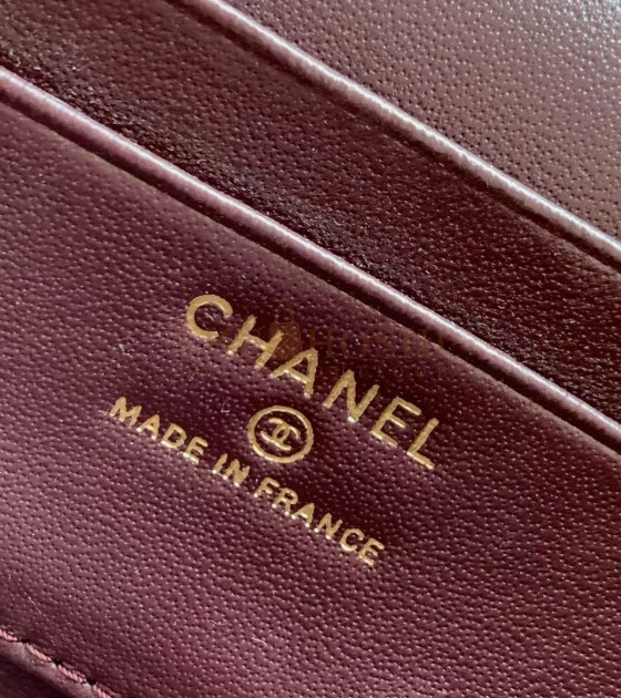 Ch**el 25C Caviar Leather Vanity Case Bag with Chain 17x19.5x5cm Master Quality