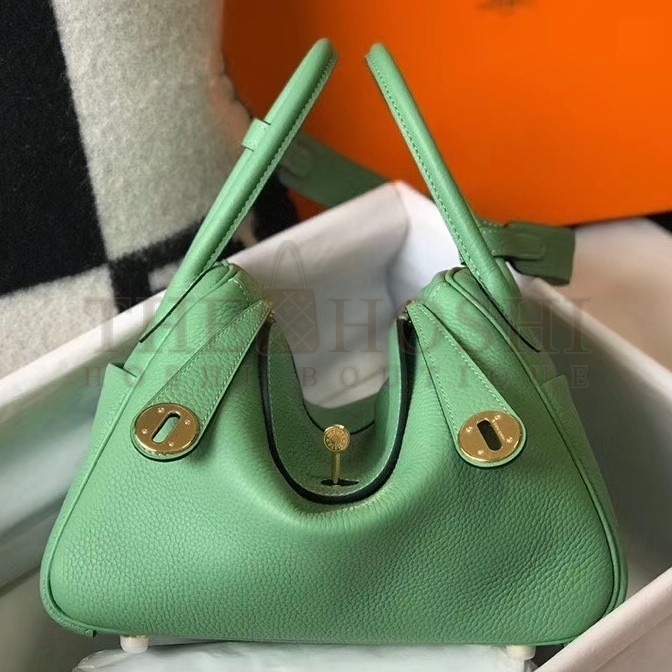 H**me5 Lindy 26cm Bag In Vert Criquet Clemence With GHW Master Quality