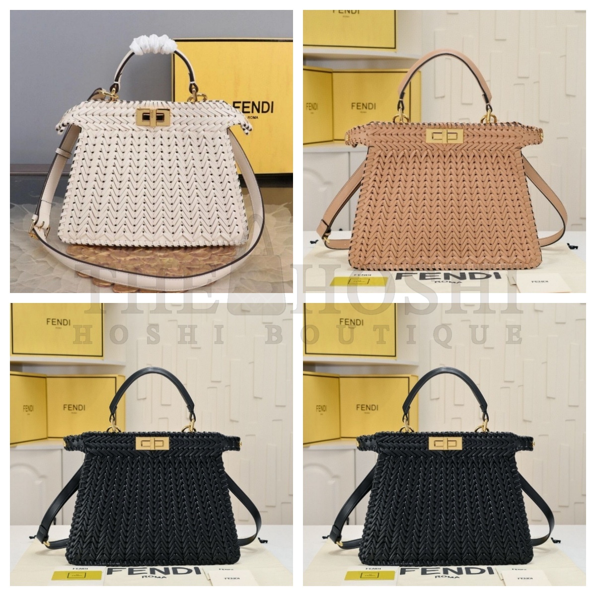 F**di Woven Peekaboo ISeeU Petite bag Master Quality