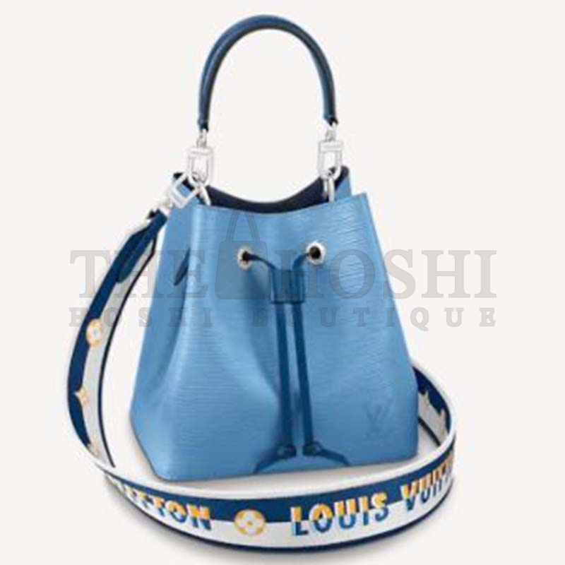 L0vis Vvtt0n LV Women NéoNoé BB Bucket Bag Blue Epi Grained Cowhide Master Quality