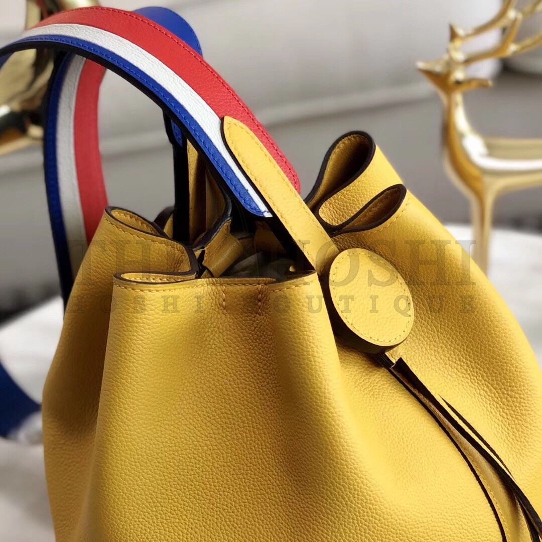H**me5 Licol 17cm Bag In Yellow Evercolor Calfskin Master Quality