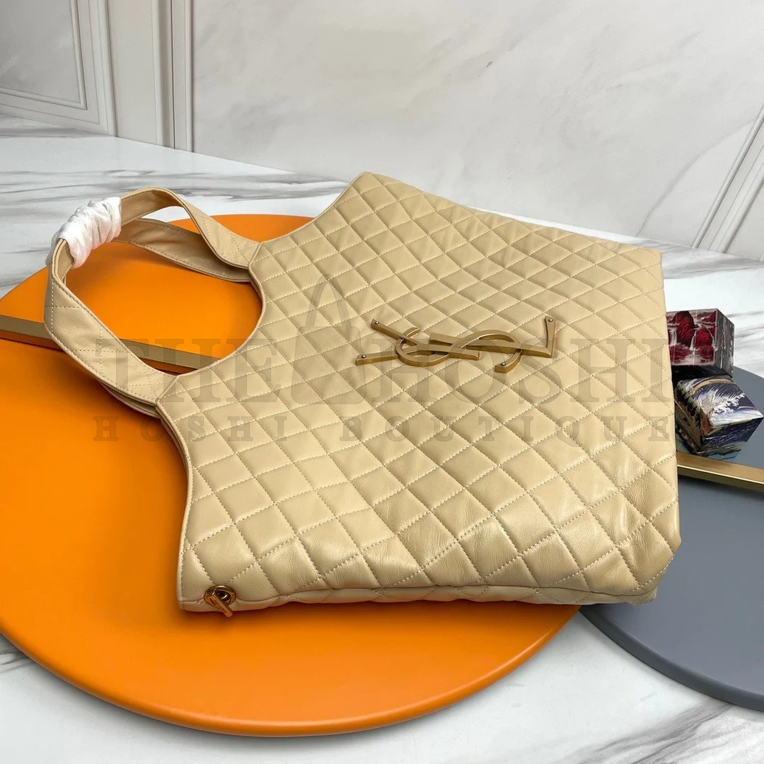 Sa1nt Lau*nt Icare Maxi Shopping Bag In Beige Quilted Lambskin Master Quality