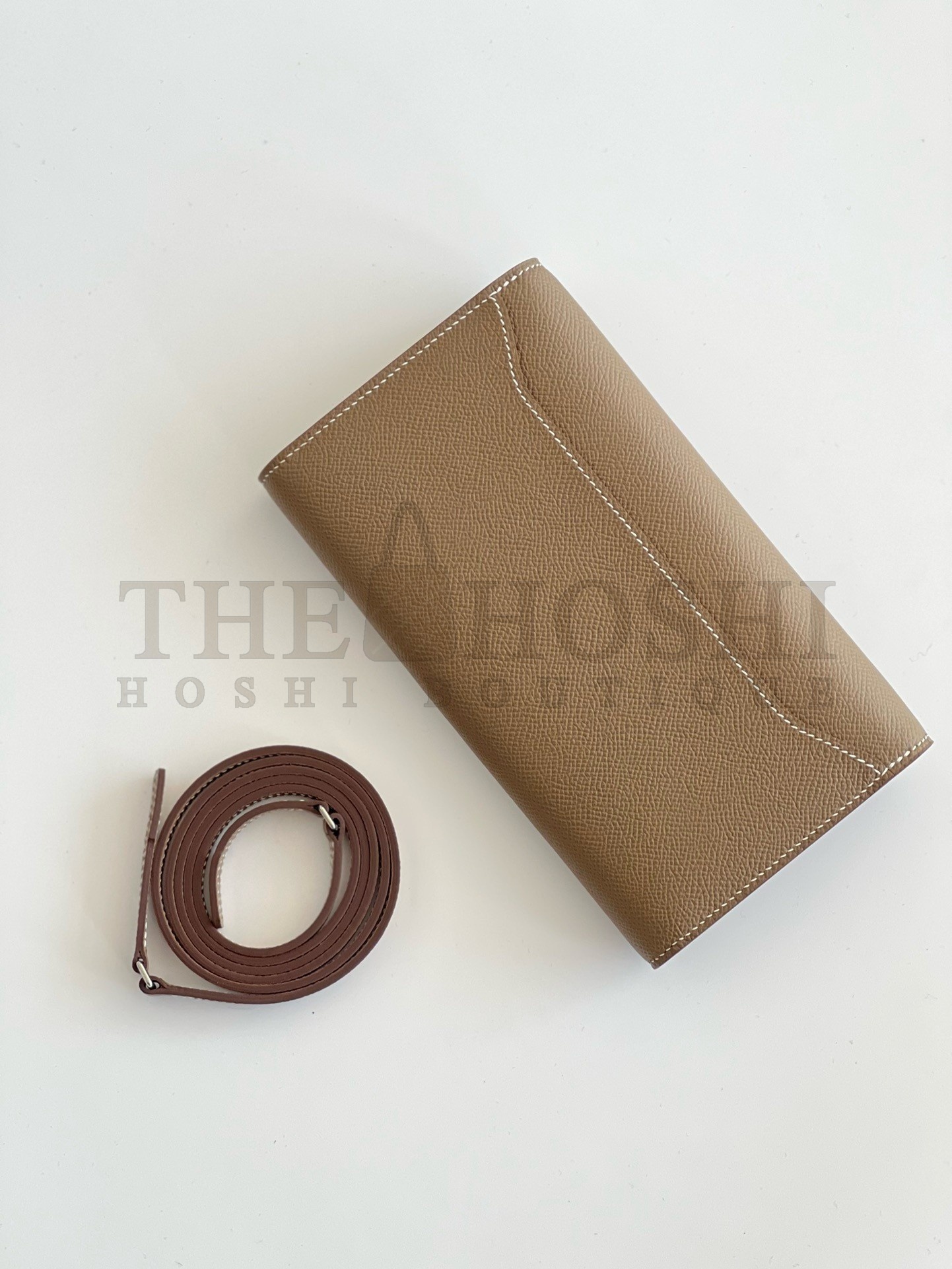 H**me5 Constance To Go Wallet in Taupe Epsom Calfskin Master Quality