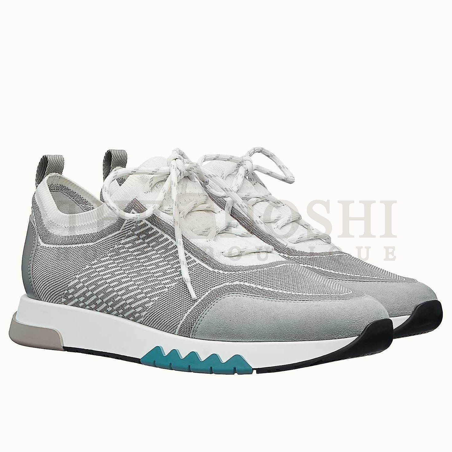 H**me5 Addict Sneakers In Grey Knit Master Quality