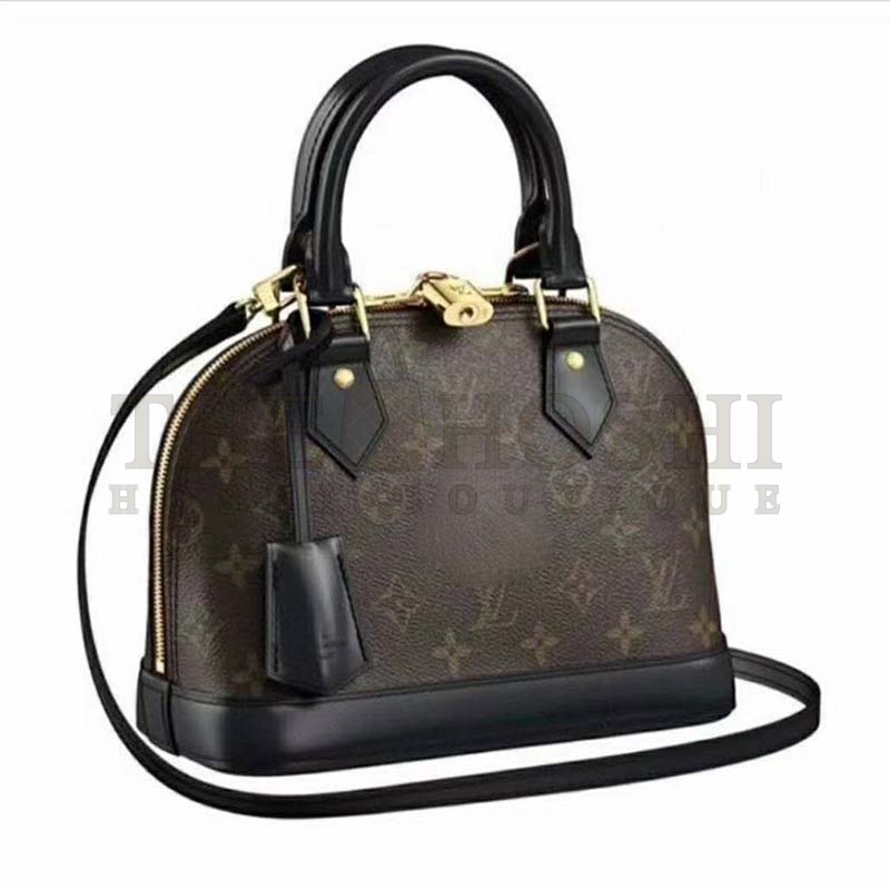 L0vis Vvtt0n LV Women Alma BB Handbag Monogram Canvas-Brown Master Quality