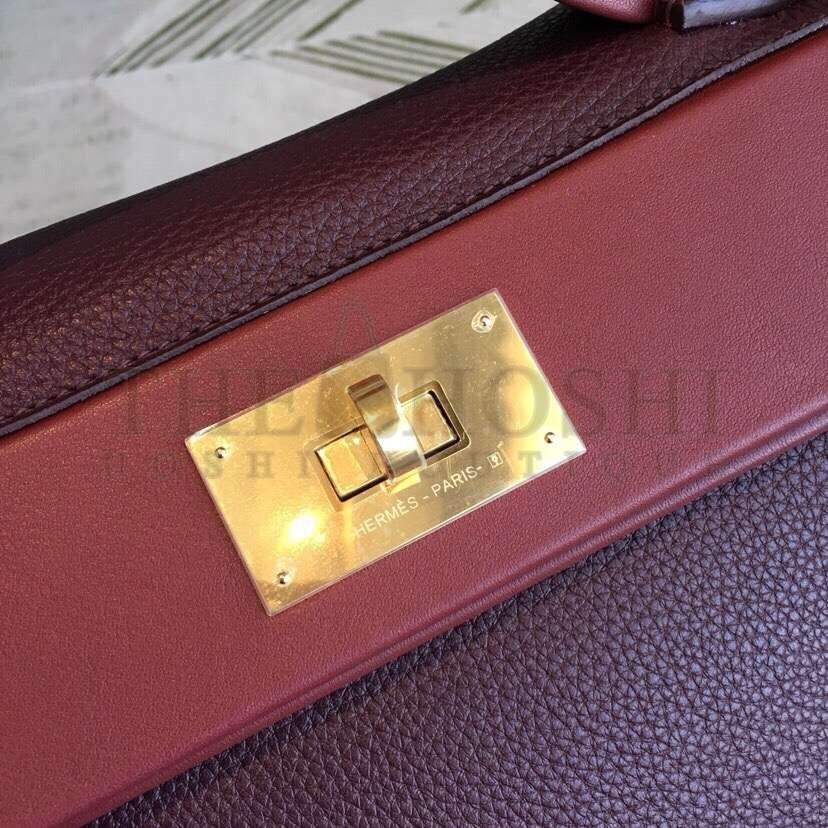 H**me5 24/24 29 Bag In Bordeaux Clemence Calfskin Master Quality