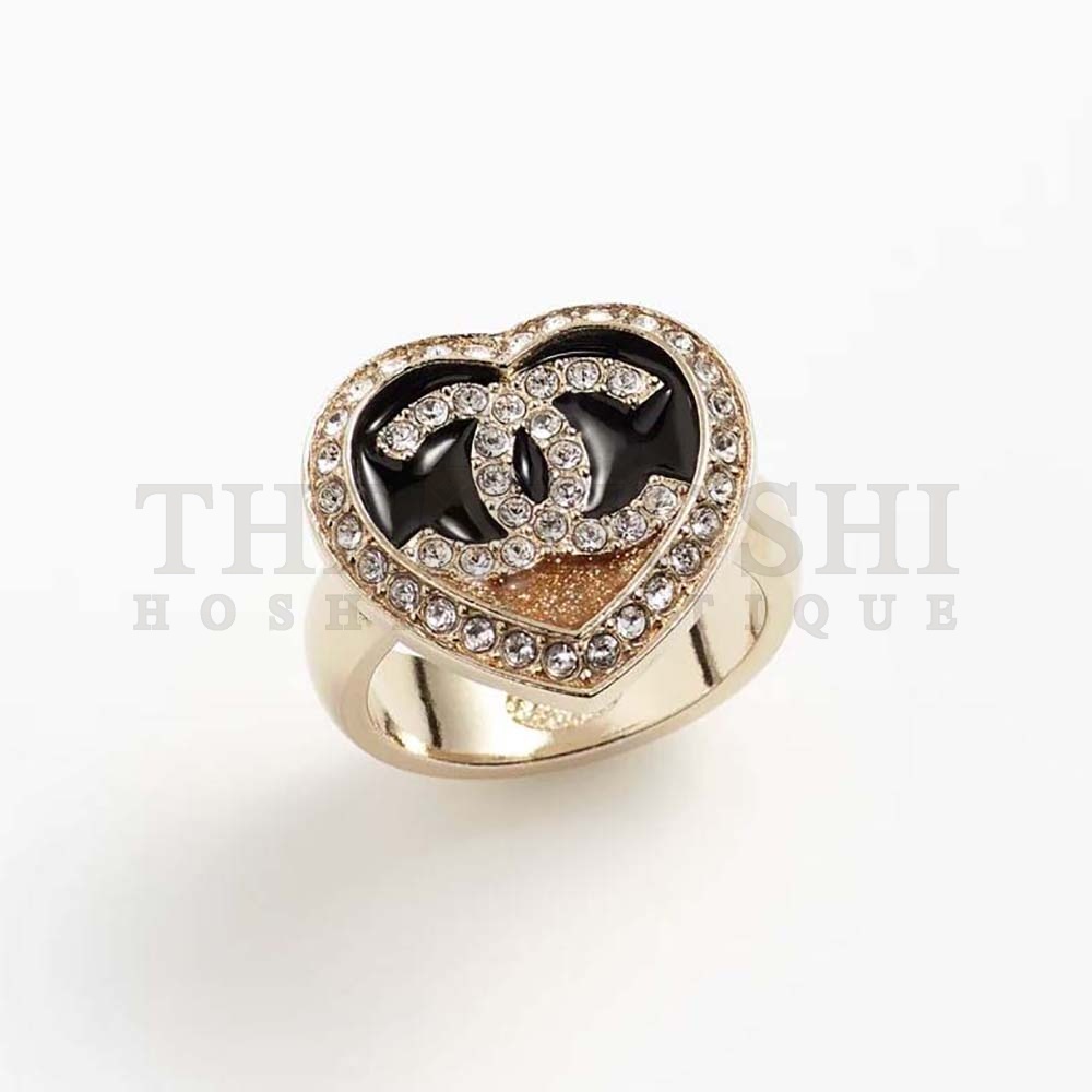 Ch**el Women Ring in Metal and Strass Master Quality