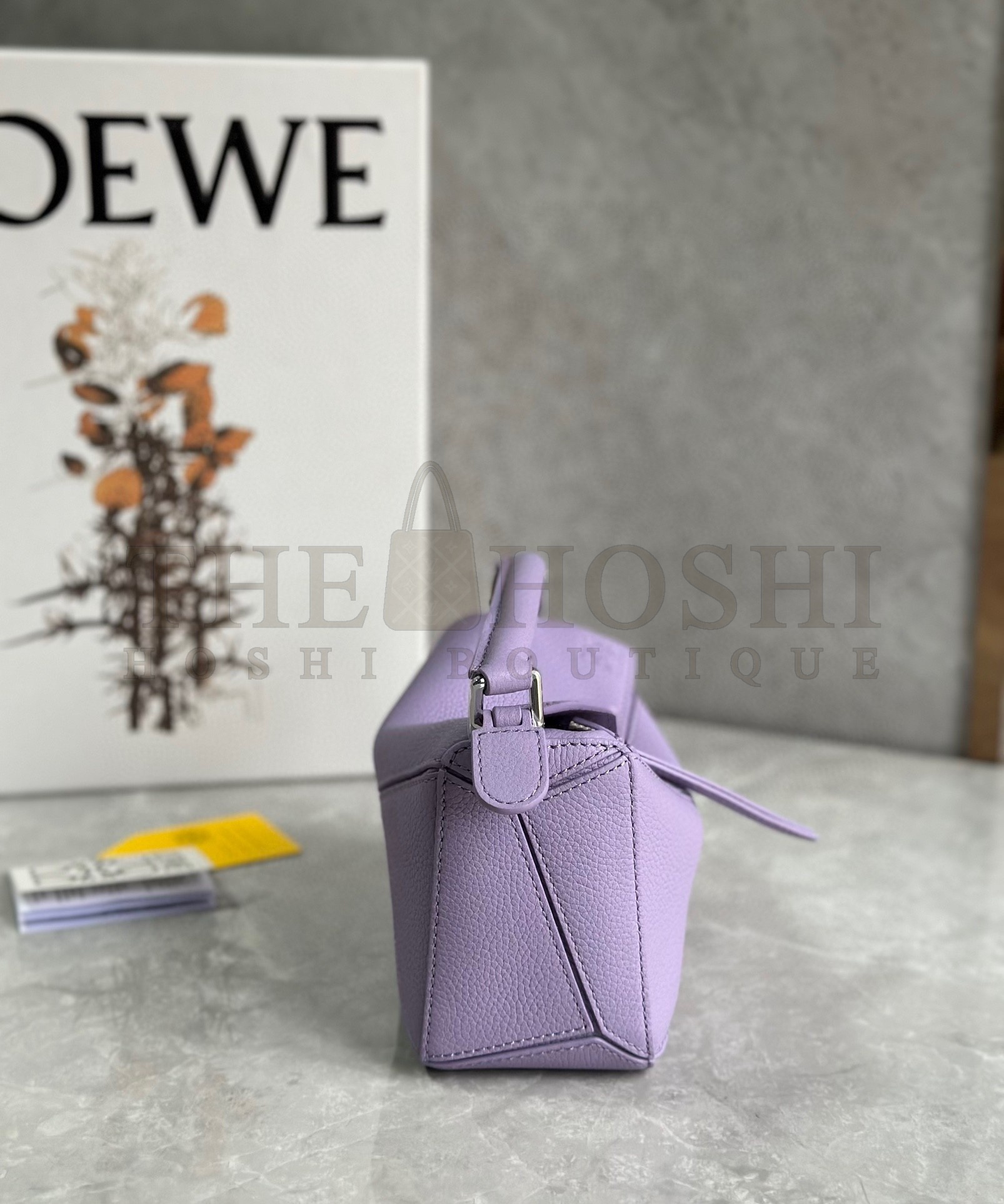 L0ew* Puzzle Mini Bag In Lilas Grained Calfskin Master Quality