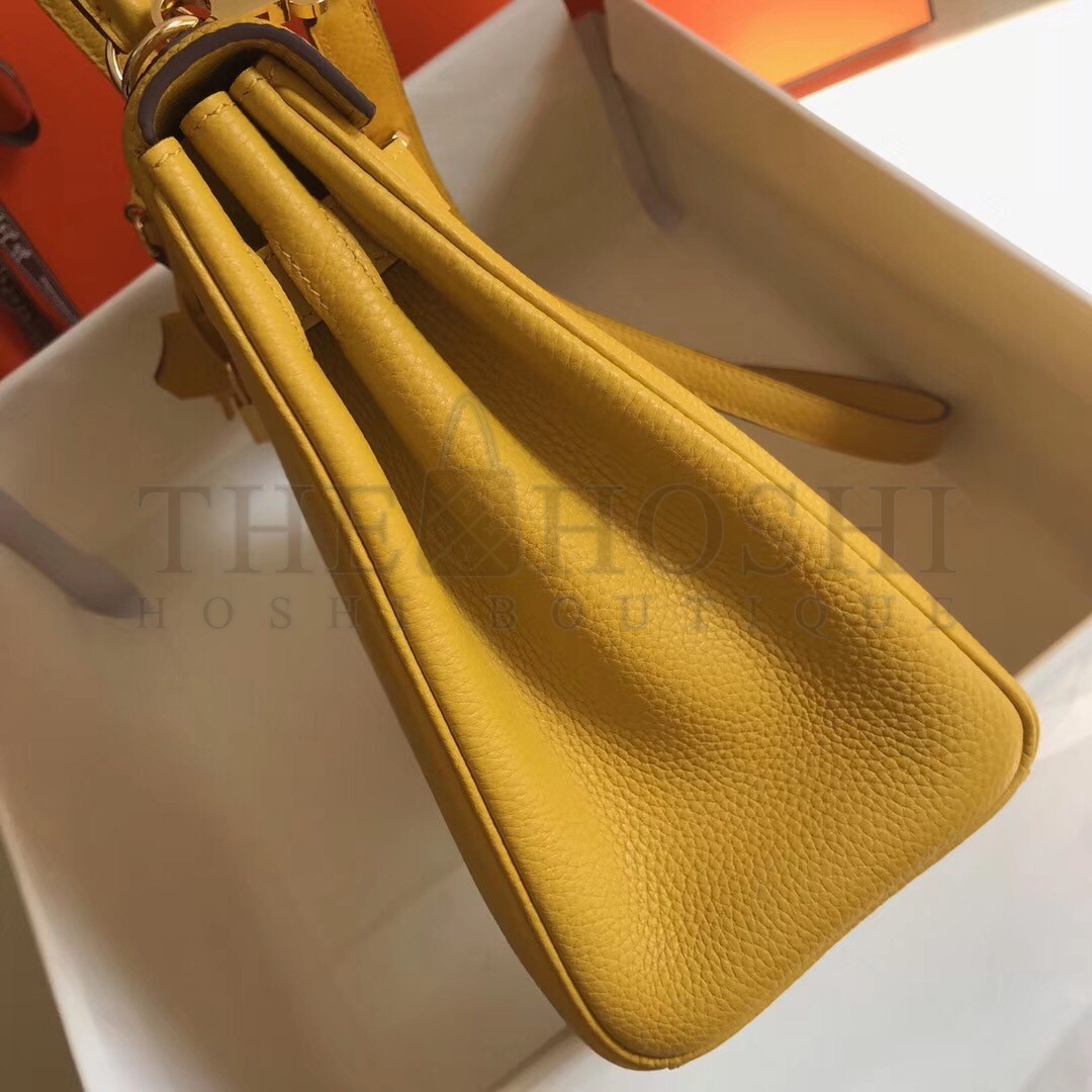 H**me5 Kelly 28cm Retourne Bag In Soleil Clemence Leather Master Quality