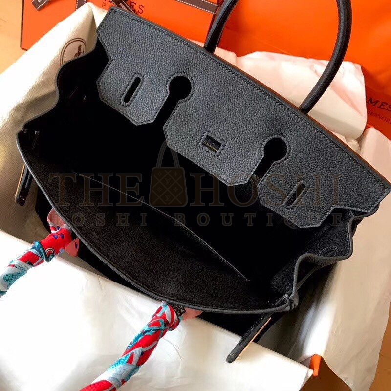 H**me5 Noir Birkin 30cm Clemence Handmade Bag Master Quality