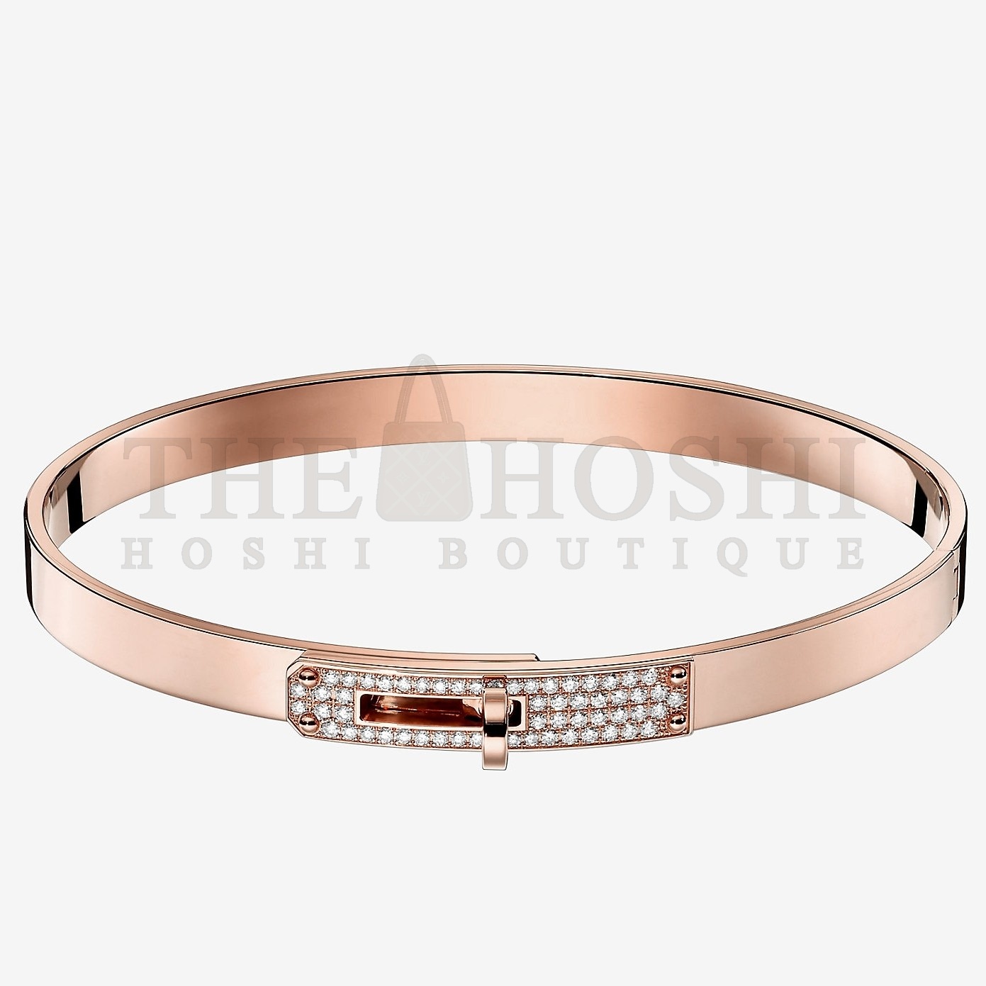 H**me5 Rose Gold Small Kelly Bracelet With D1am0nds Master Quality