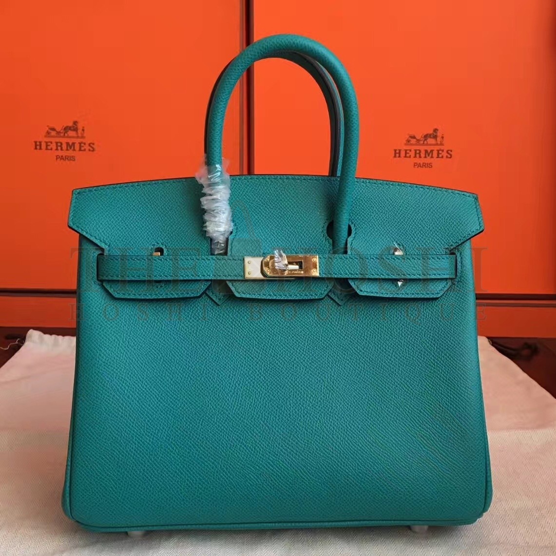 H**me5 Malachite Birkin 25cm Epsom Handmade Bag Master Quality