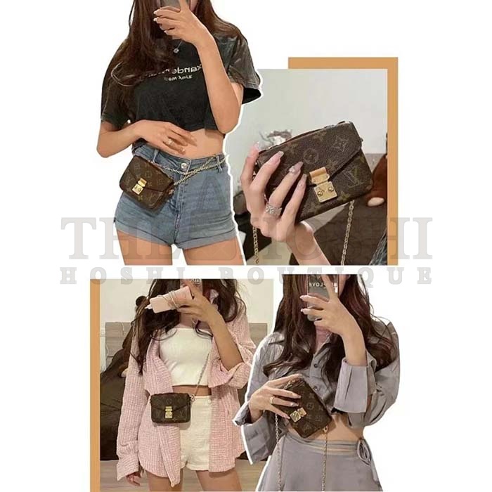 L0vis Vvtt0n LV Women Micro Metis Bag Monogram Coated Canvas Cowhide Leather Master Quality