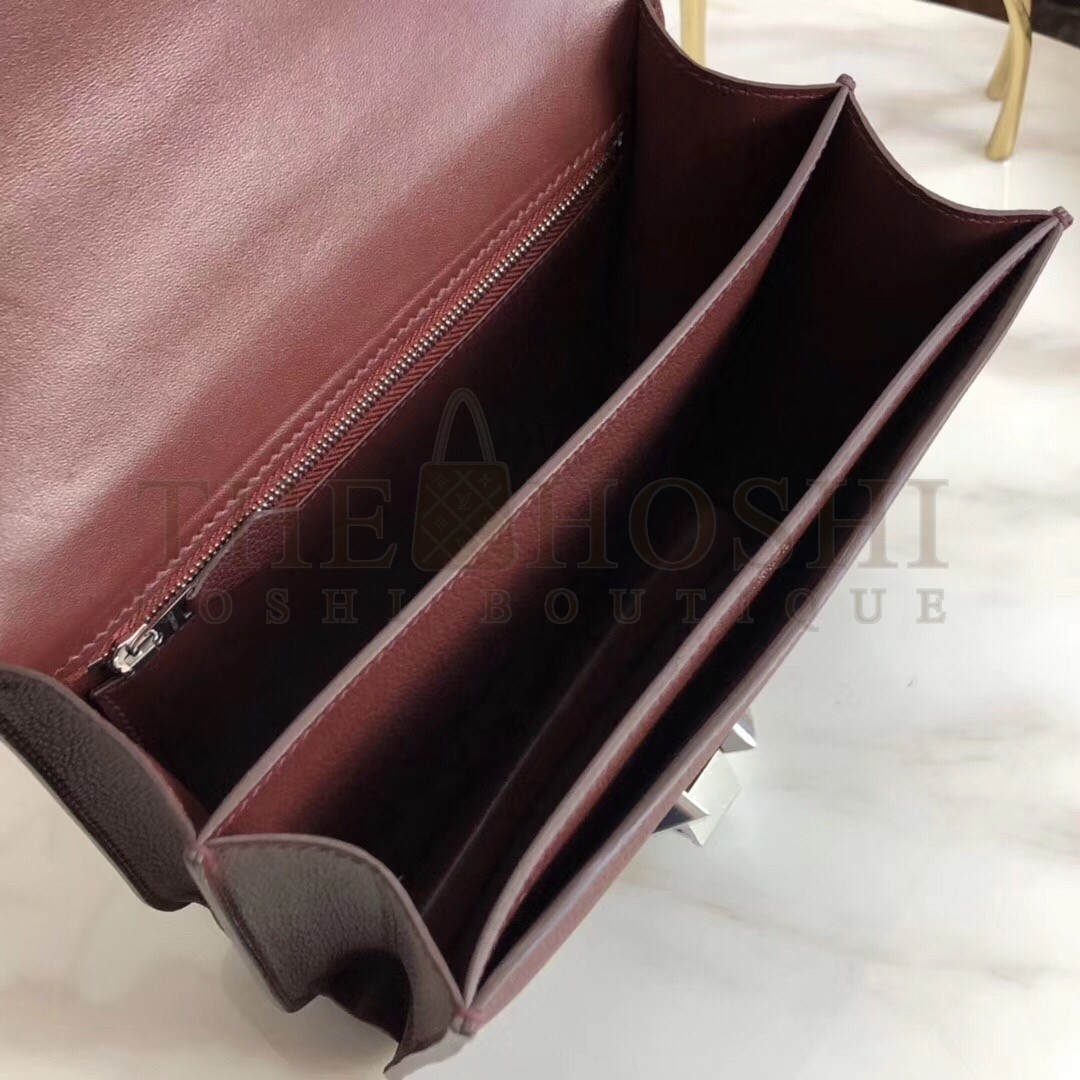 H**me5 2002 20cm Bag In Bordeaux Evercolor Calfskin Master Quality