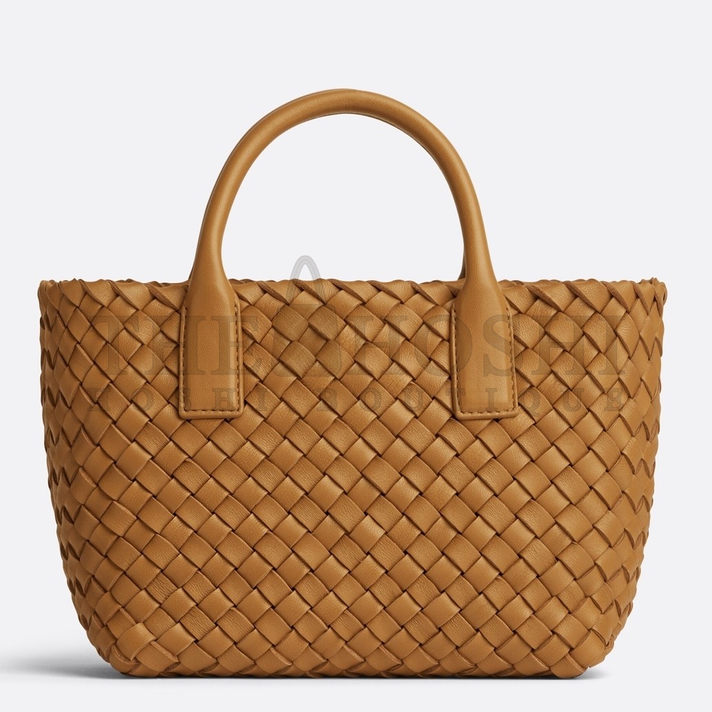 B0tt*ga Ven*ta Cabat Mini Bag In Caramel Intrecciato Lambskin Master Quality