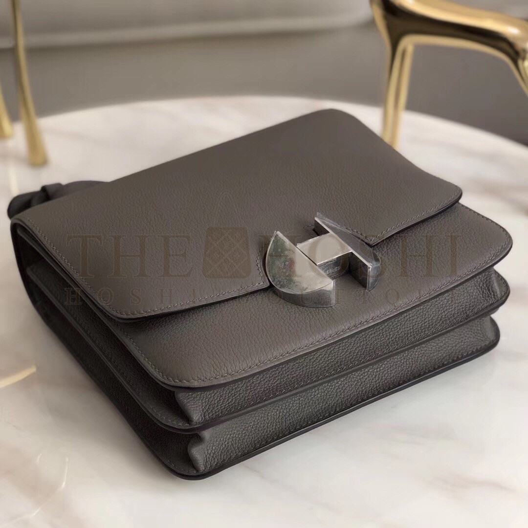 H**me5 2002 20cm Bag In Etain Evercolor Calfskin Master Quality