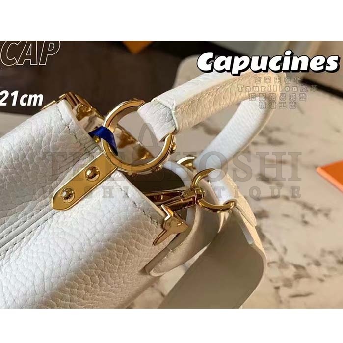 L0vis Vvtt0n LV Women Capucines Mini Handbag Galet Taurillon Leather Master Quality