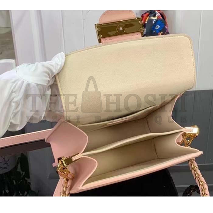 L0vis Vvtt0n LV Women Mini Dauphine Handbag Pink Epi Grained Cowhide Leather Master Quality