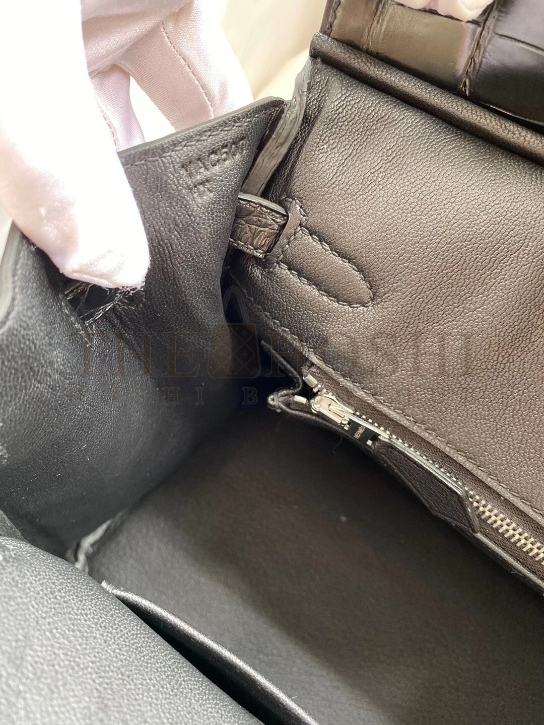 H**me5 Black Birkin 25cm Matte Alligator Crocodile Skin Bag Master Quality