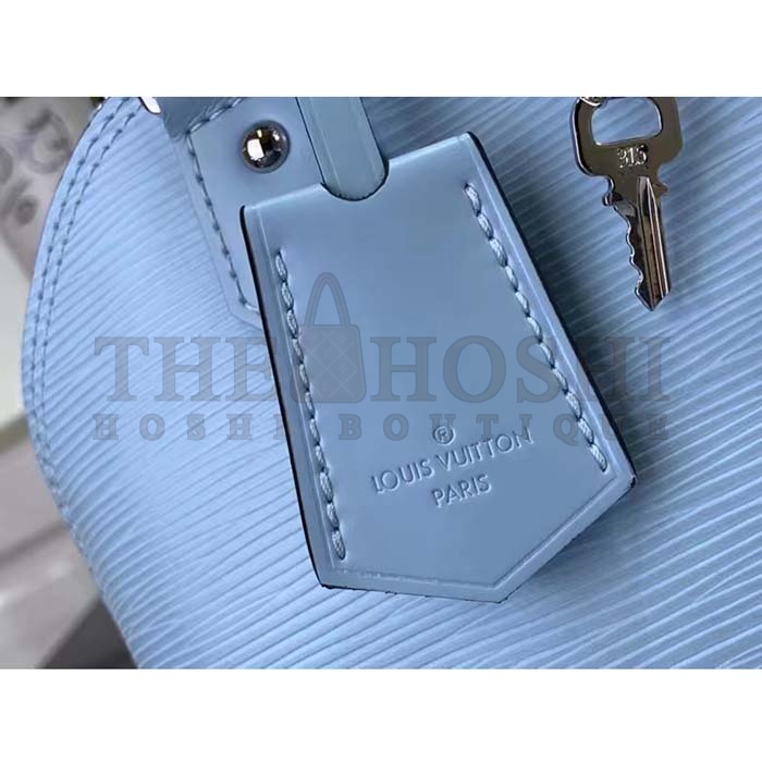 L0vis Vvtt0n LV Women Alma BB Handbag Cloud Blue Epi Grained Smooth Cowhide Leather Master Quality