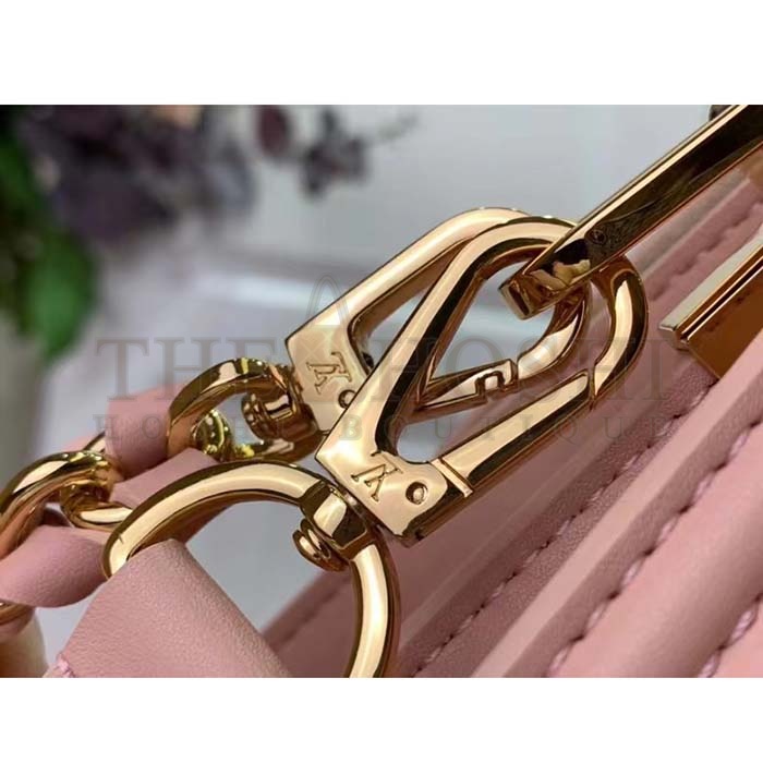 L0vis Vvtt0n LV Women Mini Dauphine Handbag Pink Epi Grained Cowhide Leather Master Quality