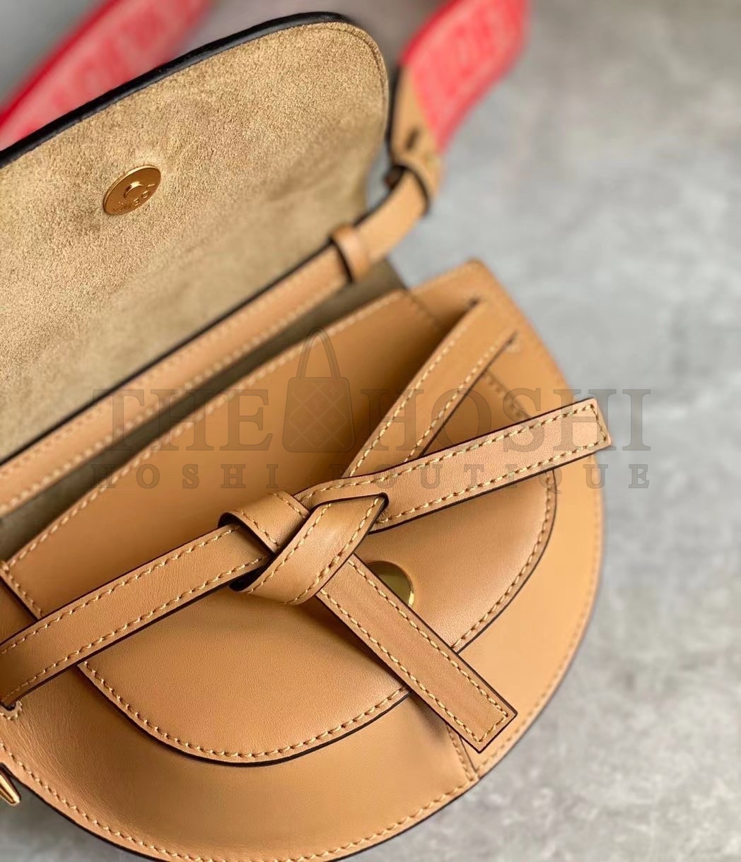 L0ew* Gate Dual Mini Bag In Brown Calfskin Master Quality