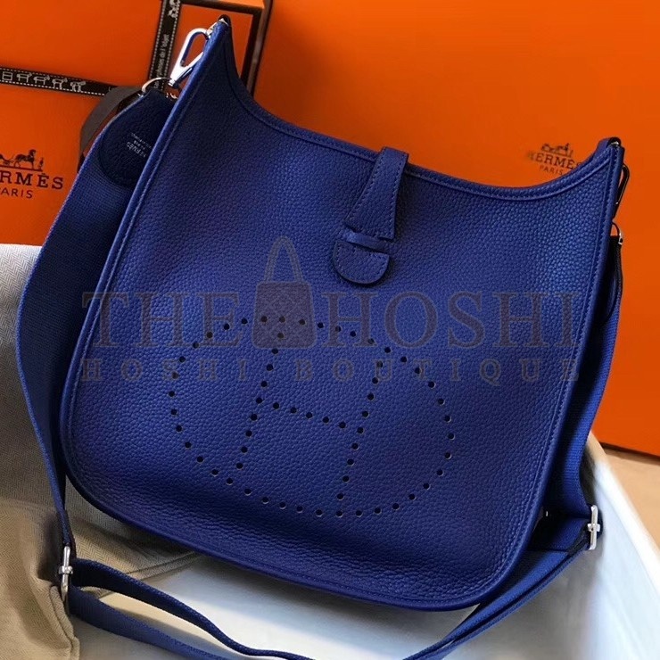 H**me5 Evelyne III 29 Bag In Blue Electric Clemence Leather Master Quality