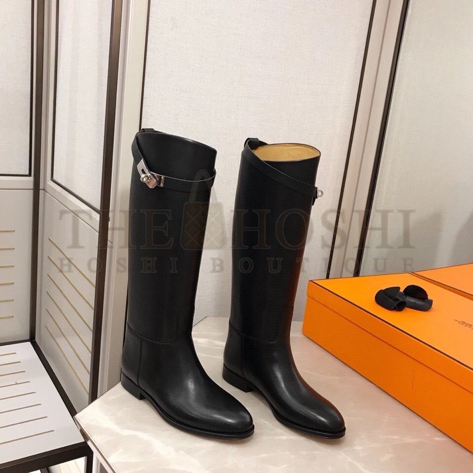 H**me5 Jumping Boots In Black Calfskin Master Quality