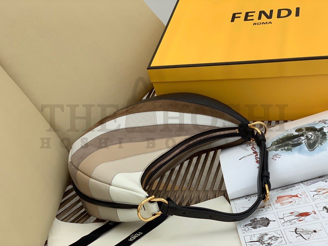 F**di F**digraphy Small Hobo Bag In Inlaying Leather Master Quality