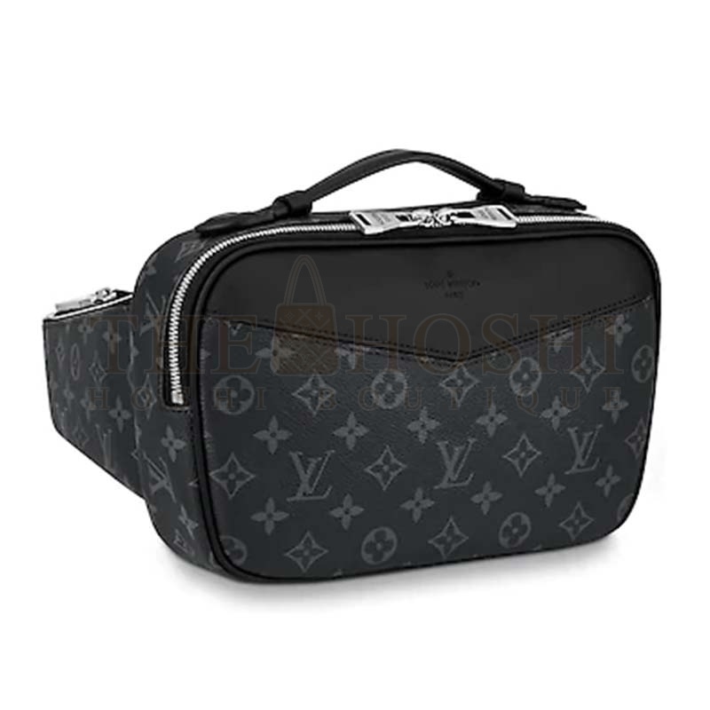 L0vis Vvtt0n LV Men Bumbag in Monogram Eclipse Canvas-Black Master Quality