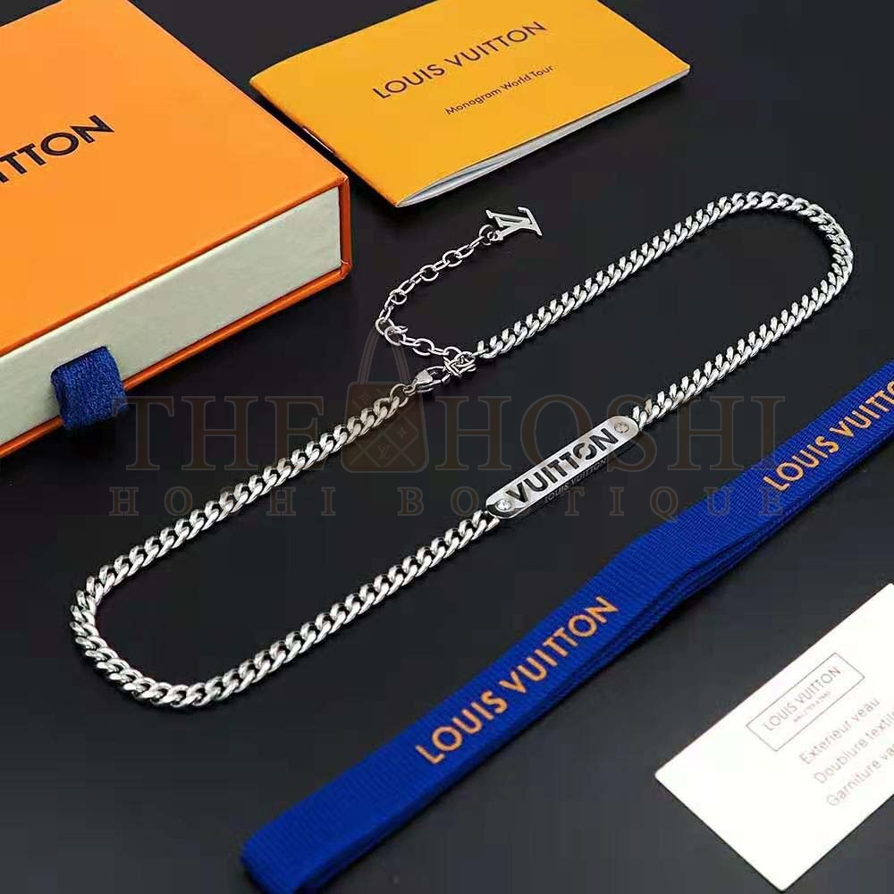 L0vis Vvtt0n Unisex LV ID Necklace Master Quality