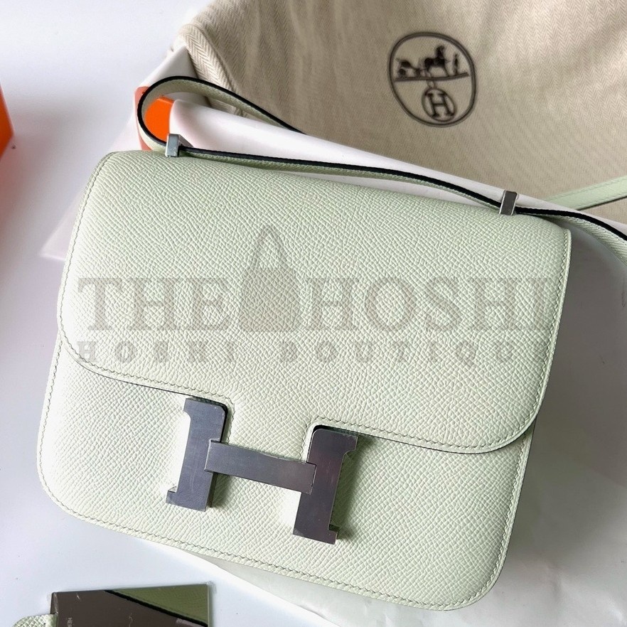 H**me5 Constance 1-18 Mirror Bag In Vert Fizz Epsom Calfskin Master Quality