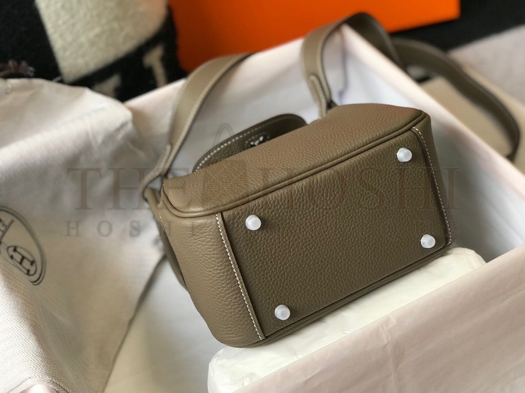 H**me5 Lindy Mini Bag In Taupe Clemence Leather PHW Master Quality