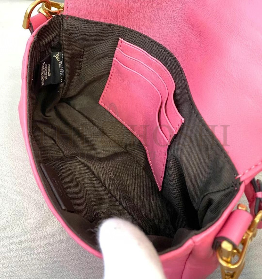 F**di Small Baguette Bag In Pink FF Nappa Leather Master Quality