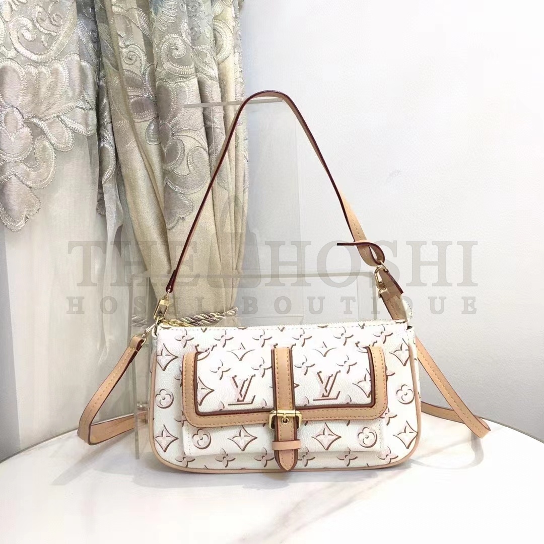 L0vis Vvtt0n LV Women Maxi Multi Pochette Accessoires Handbag Beige Monogram Coated Canvas Master Quality