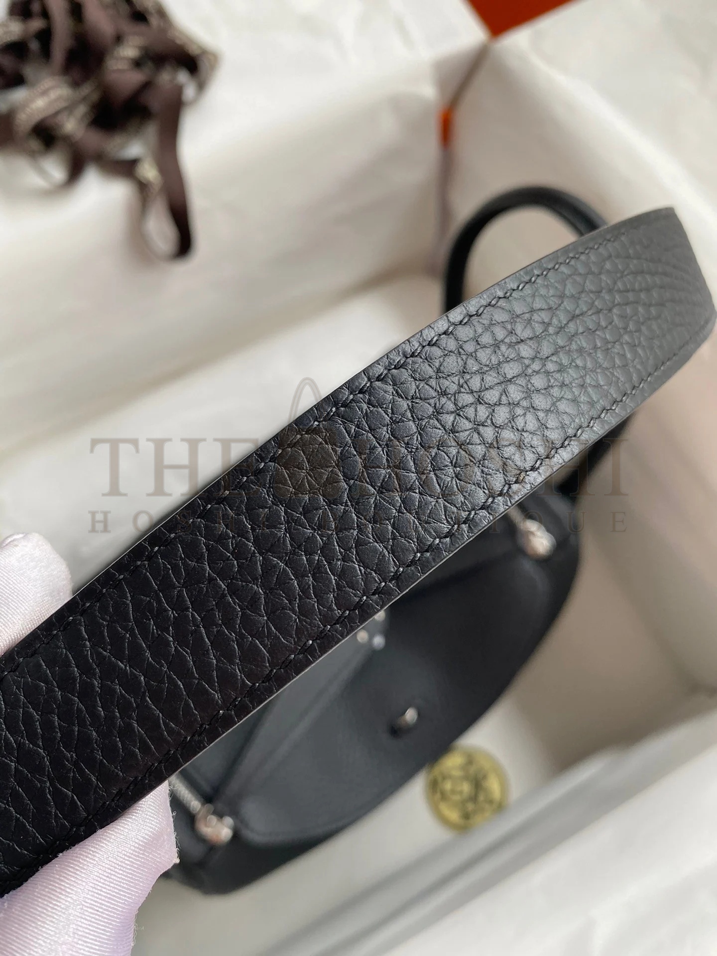 H**me5 Lindy 26 Handmade Bag In Black Clemence Leather Master Quality