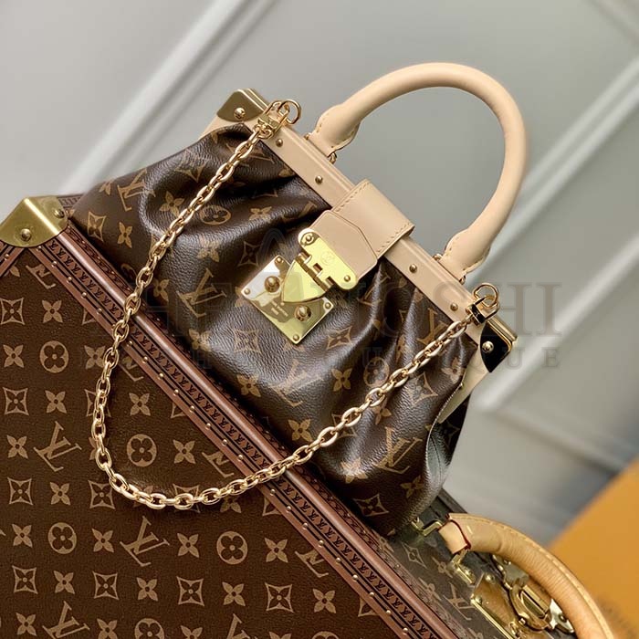 L0vis Vvtt0n LV Women Monogram Clutch Monogram Coated Canvas Calfskin Leather Master Quality