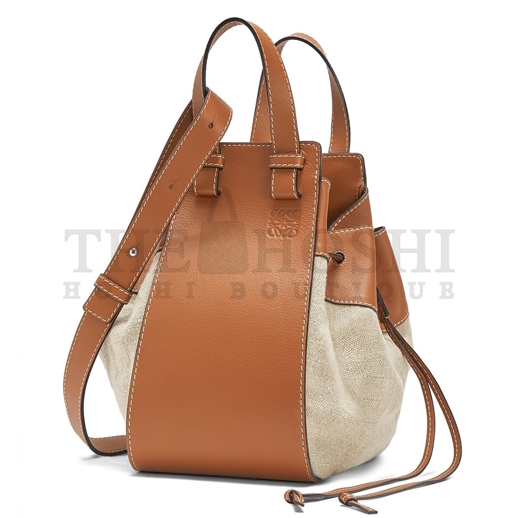 L0ew* Medium Hammock Drawstring Bag In Canvas Master Quality