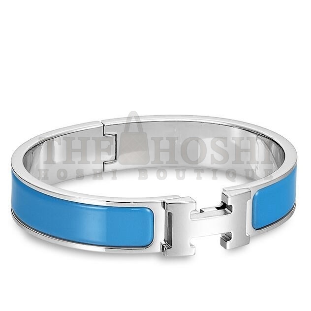 H**me5 Blue Enamel Clic H PM Bracelet Master Quality