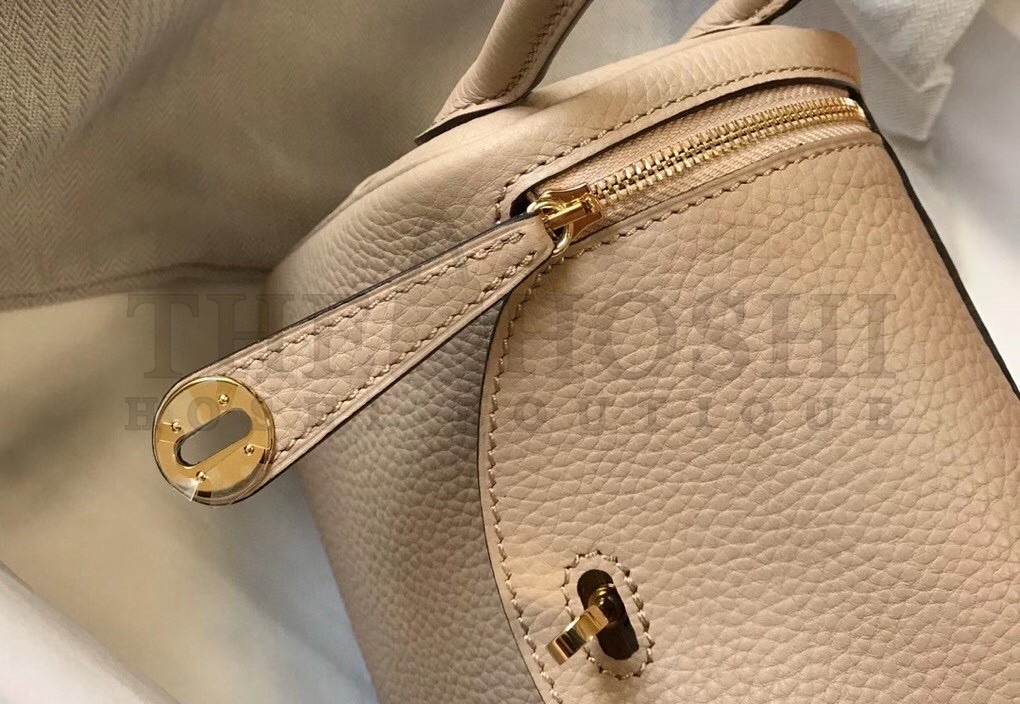 H**me5 Mini Lindy Bag In Trench Clemence Leather Master Quality