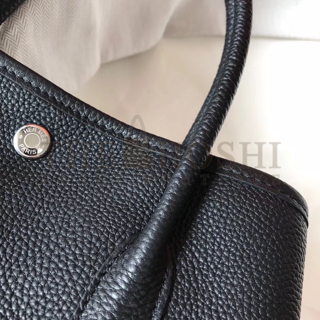 H**me5 Black Clemence Garden Party 30cm Handmade Bag Master Quality