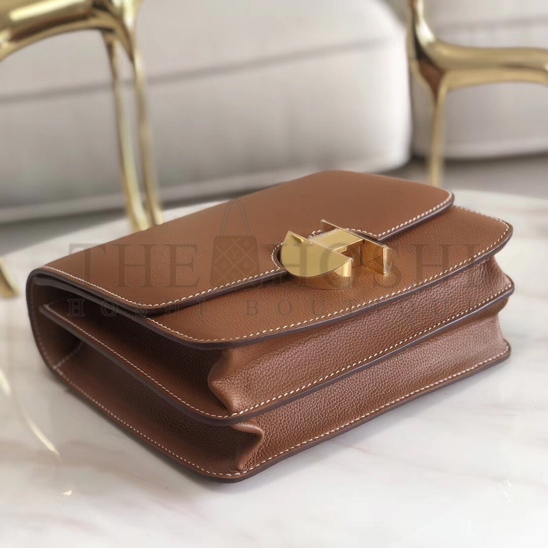 H**me5 2002 20cm Bag In Gold Evercolor Calfskin Master Quality