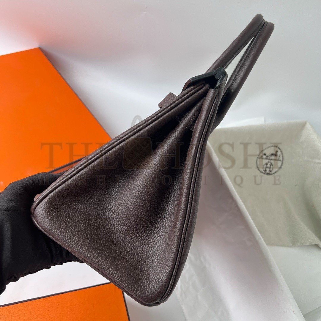 H**me5 Birkin 30 Retourne Handmade Bag In Rouge Sellier Clemence Leather Master Quality