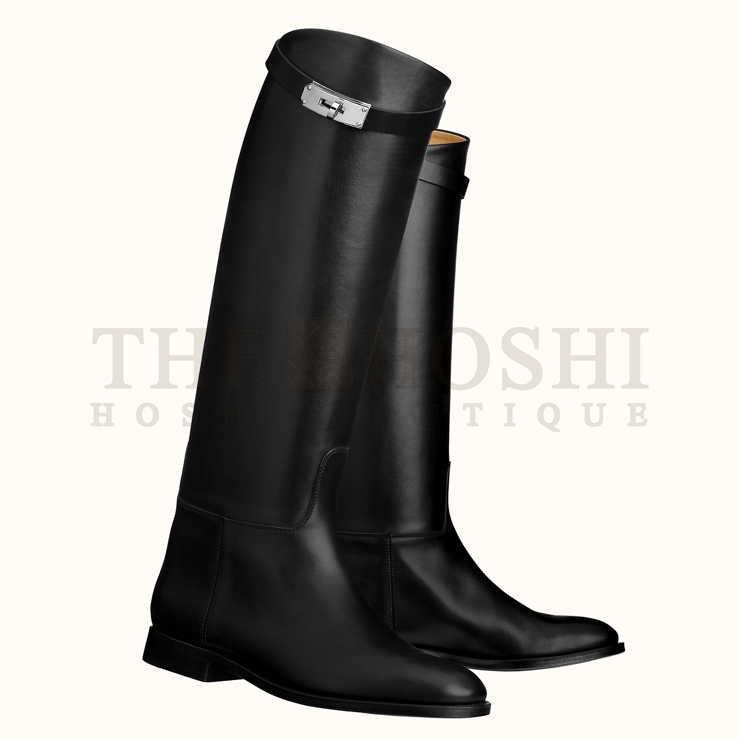 H**me5 Jumping Boots In Black Calfskin Master Quality