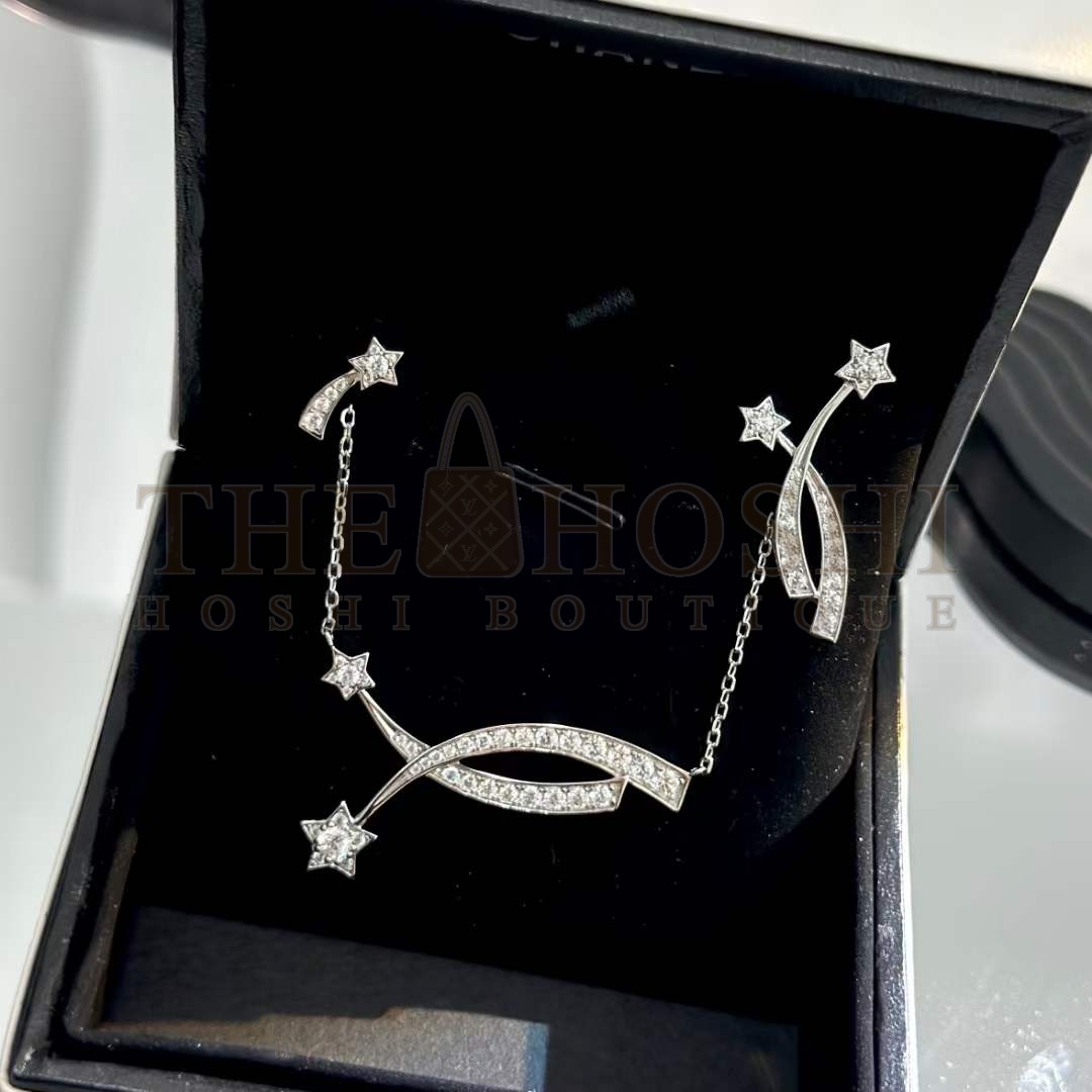 Ch**el Women CC Etoile Filante Earrings 18K White Silver D1am0nds Master Quality