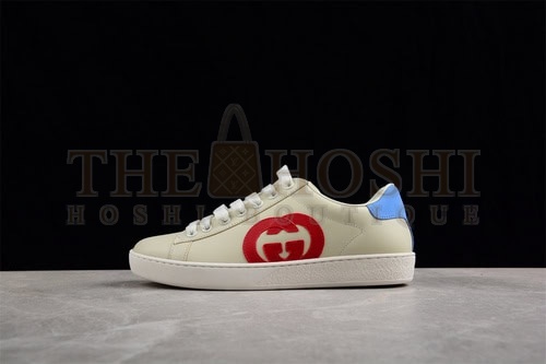 Gvc*1 Ace Low Top Casual Sneakers Beige/Red/Light Blue Master Quality